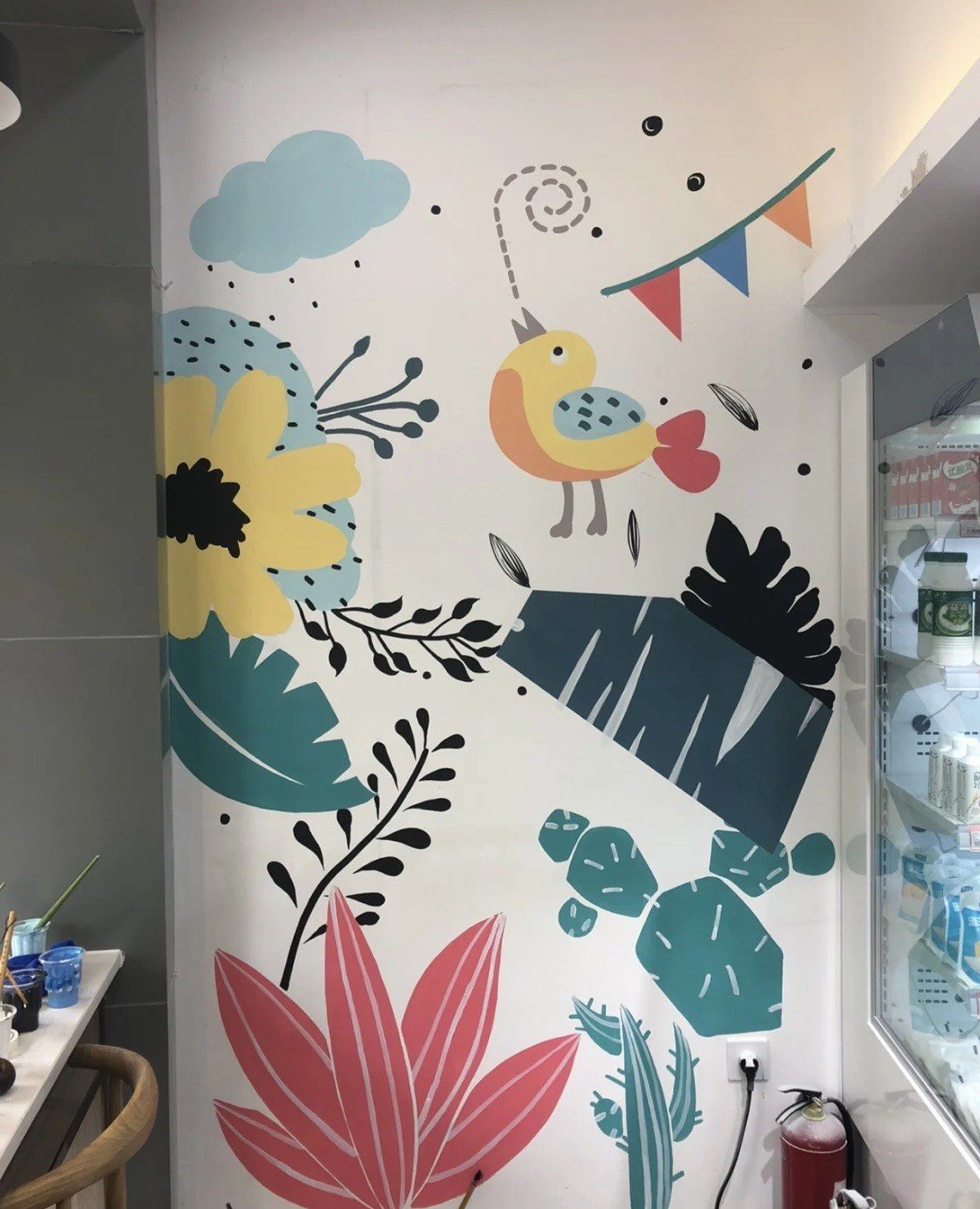 浙江台州墙绘壁画 室内墙绘