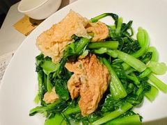 鸡毛菜炒腐衣-玫瑰厅上海菜(兴国路店)