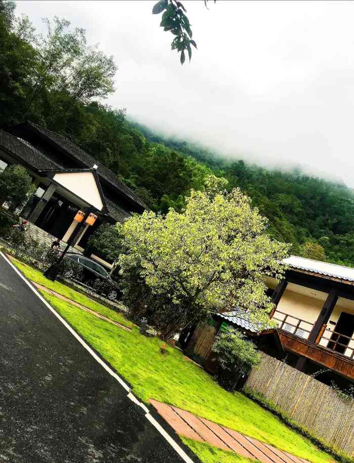 樱花柏栎度假酒店-停车场-"这个酒店在花水湾小镇上,是个温泉酒店. .