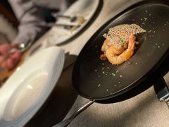 香煎明虾配蟹肉藜麦-锦潼西餐厅