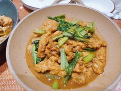 小白菜炖小酥肉-唐山宴百姓府邸院落中餐