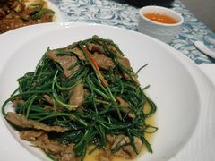 沙葱炒羊肉-巴扎美食·新疆菜·西域歌舞表演餐厅(新疆大厦店)