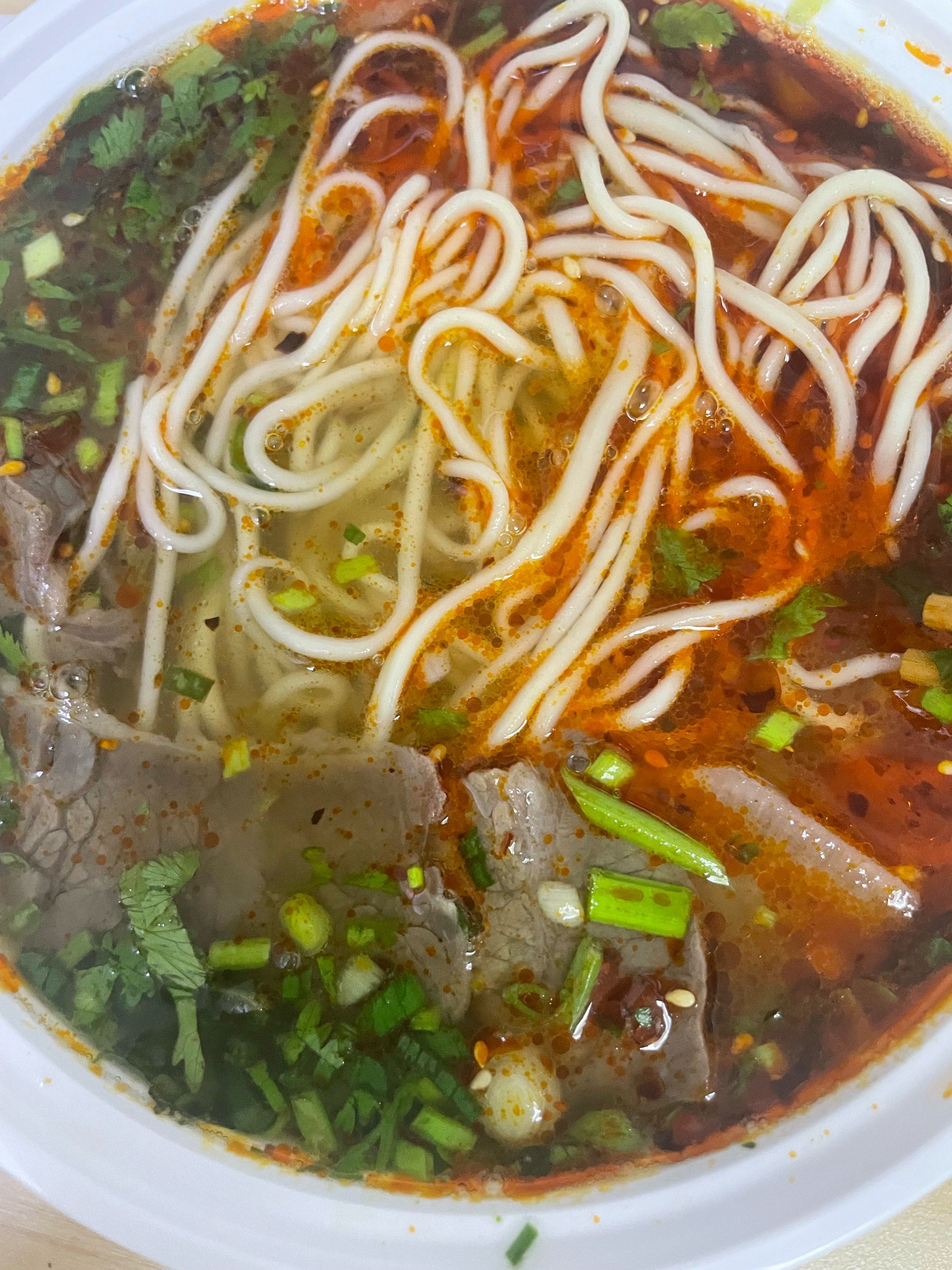 陈香贵牛肉面热气腾腾