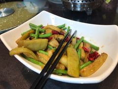 豆角烩茄子-刘胖子家常菜·蹄花焖藕(中南店)