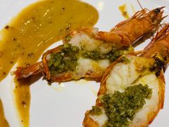 迷迭香蒜味大明虾-丹鼎铁板料理
