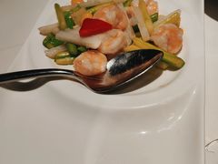 翠绿山药炒虾仁-满满海佛跳墙(千禧店)