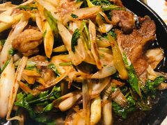 葱爆羊肉-京尊烤鸭店JINGZUN(春秀路店)