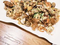 -东来菜馆•手抓海鲜家常菜•海鲜锅贴(鸽子窝店)