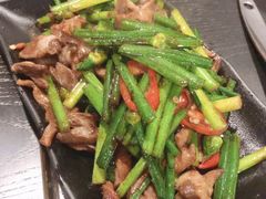 韭菜豆豉炒猪肉丁-一品 花 雕 鸡 市民旗舰店