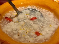 南瓜酒酿小圆子-玫瑰厅上海菜(兴国路店)