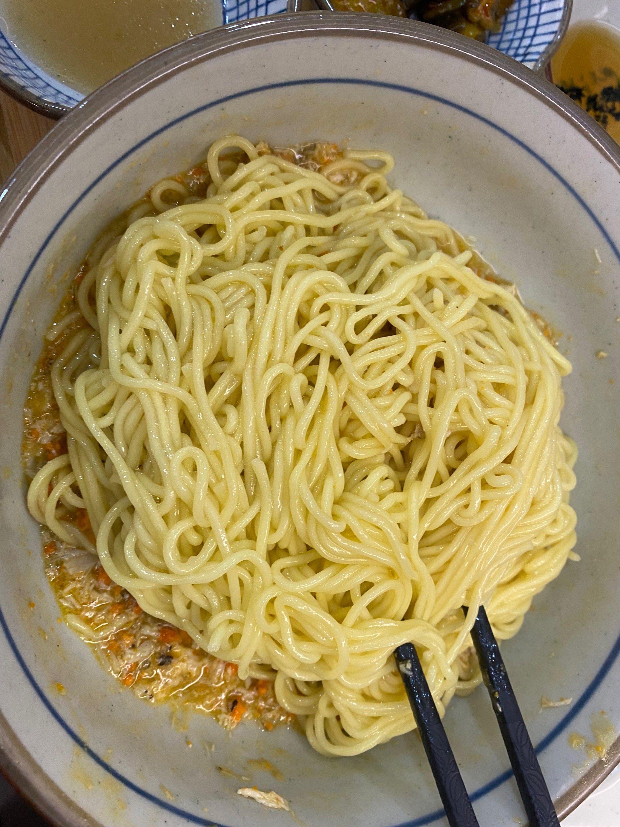 非常好吃的蟹黄面