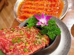 -明洞阿姨·韩式酱蟹烤肉·创意料理(三元桥店)