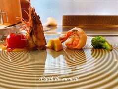 东南亚虎虾佐蜂蜜芥末酱-名将法式铁板烧(云峰别墅店)