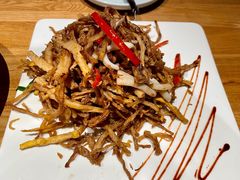 茶树菇炒鱿鱼-竹里馆·淮扬菜·功夫茶(老门东店)