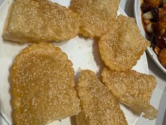 烧饼夹虾丸子-老济南·地道济南菜(大明湖店)