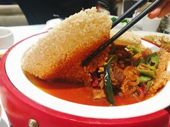 锅巴羊羔肉-宁夏国强手抓羊肉·清真菜(未央路凤三店)