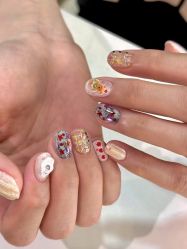 -复古绿·少女主题美甲美睫