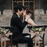 胶片质感集体婚照，幸福需要他人的见证
