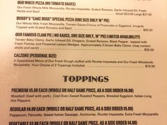 菜单-Lombardi's Pizza