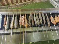 烤鸡翅-尚庄度假村·庭台树下·户外烧烤·团建CS·轰趴营地(上庄水库店)