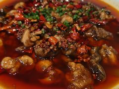 椒麻牛蛙煮鳝鱼-上荔晶·土菜馆(古田店)