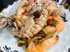 椒盐双拼虾-九层海鲜塔(市南店)