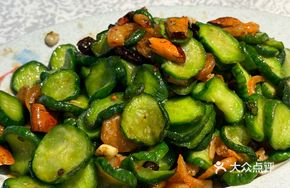 Stir-fried Dried Shrimp with Cucumber