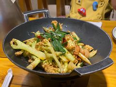 麻油花菜梗-丁记盐蘸牛肉·新杭菜(河东路店)