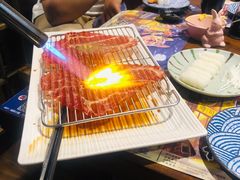铺天盖地顶级澳牛肉火焰寿司-仙隐小鹿中華の日料(正弘城店)