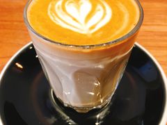 Flat&nbsp;white&nbsp;-black rainbow coffee