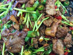 小炒黄牛肉-乔家满族八大碗(流水沟店)