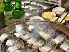 -围炉肉舍•炭烤活鳗•丹东海鲜烤肉(步行街店)