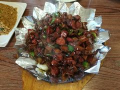 杏鲍菇烧牛肉粒-明海妈妈菜(大连外国语学院店)