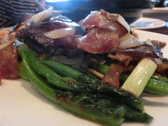姜汁腊肉炒芥兰-新天世纪中餐厅