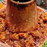 终于吃到火锅鸡了！