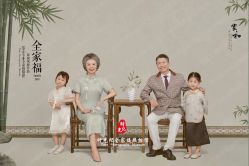 -时光纪亲子全家福照相馆(静安店母女写真父母纪念照)