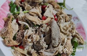 Tofu with Crispy Rice Cake