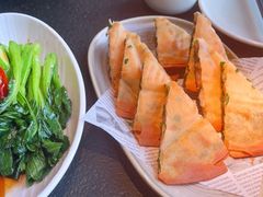 香煎鲜虾韭菜饼-蝴蝶里·粤菜·点心(滨江龙湖店)