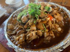 铁板牛蛙花蛤-日出青木·杭帮菜名店