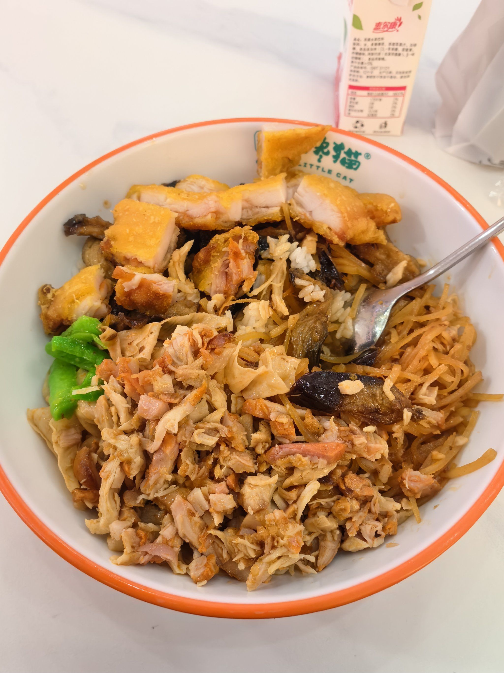 美团15的劵,烤肉脆皮鸡双拼饭,再带一个