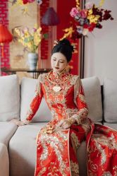 -懿沉香中式嫁衣礼服秀禾服龙凤褂马来褂旗袍总店