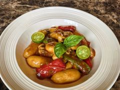 台式香辣墨鱼仔配芝士年糕-Lets burger非常汉堡·环球风味(蓝色港湾店)