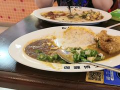 秋葵豆腐伴鸡块咖喱饭-伽喱博士 Dr.CURRY咖喱饭(太阳宫咖喱店)