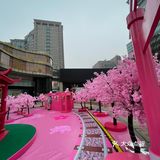 满树樱花朵朵开，花花世界的，出来逛街啊