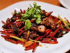 云椒牛肝菌辣炒风干羊肉-新荣记(西溪湿地店)