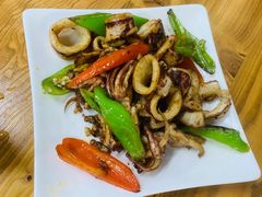香煎鱿鱼-盛燕泥丁粥