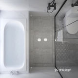 大部分面积下沉式吊顶做无主灯设计