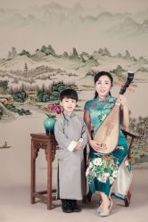 -时光纪亲子全家福照相馆(静安店母女写真父母纪念照)