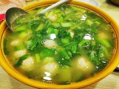 小白菜肉丸汤-老舅老蒙肉饼非遗店(一店)