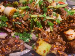 葱椒爆牛肉-绿茶餐厅(华联万柳店)